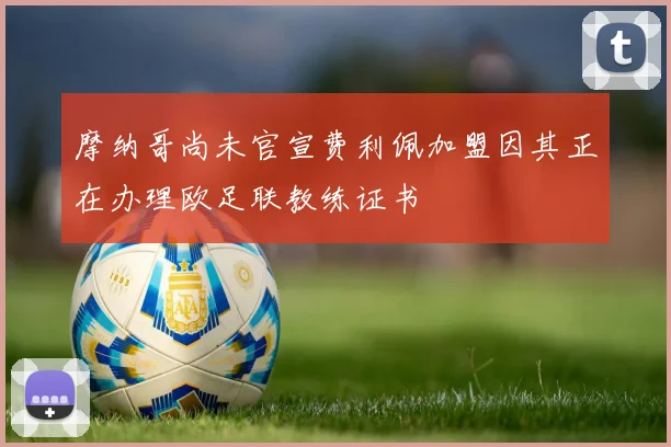 摩纳哥尚未官宣费利佩加盟因其正在办理欧足联教练证书
